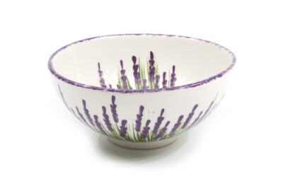 Glinena zdjelica – velika, oslikana, motiv lavande