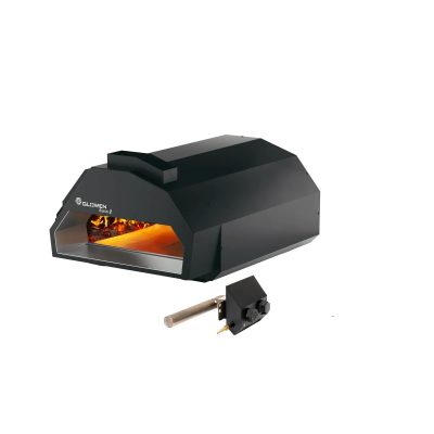Krušna peć za pizzu – Glowen Raptor 2 (Crna) s nadogradnjom na plin